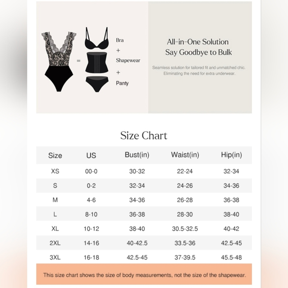 SOLD Popilush Shapewear Lace Body Suits  #533 - Picture 5 of 10